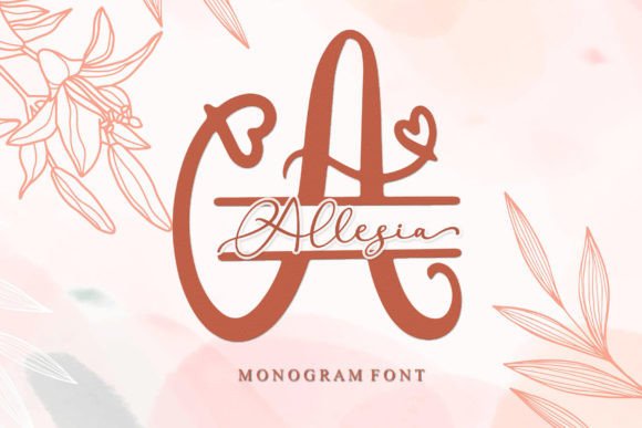 Allesia Monogram: A Lovely Display Font for Editorial Design