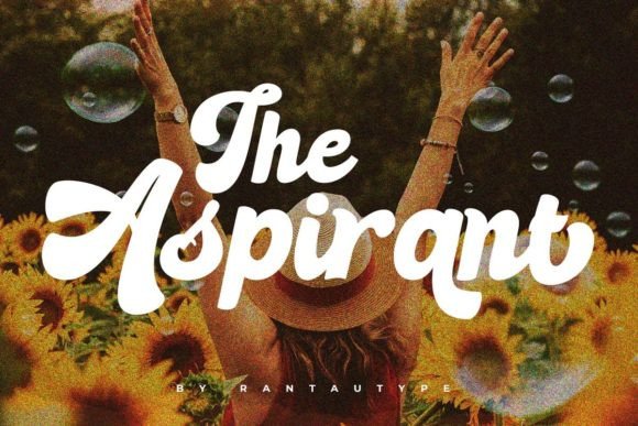 Aspirant: A Retro Script Font for Editorial Design