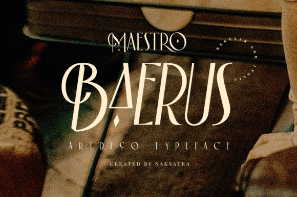 Baerus: A Modern Art Deco Font for Elegant Branding