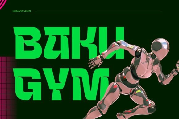 Baku Gym Display Font for Modern Branding Projects