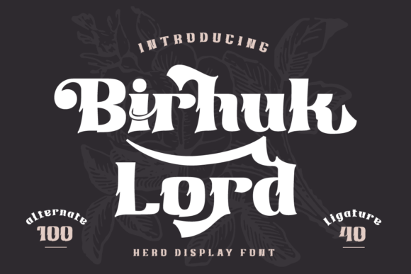 Birhuk Lord Display Font: Bold Superhero Style for Editors