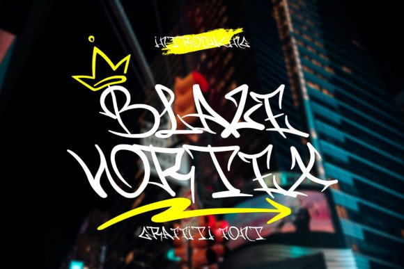 Blaze Vortex Display Font for Edgy Small Business Branding