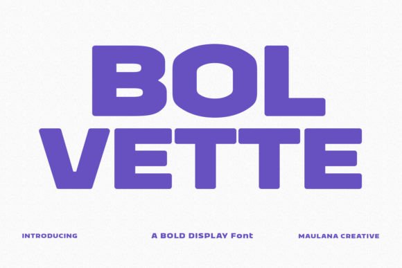 Bolvette Font: A Wide Sans Display Typeface for Craft Projects