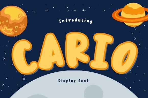 Cario Display Font for Blog Headers and Editorial Design