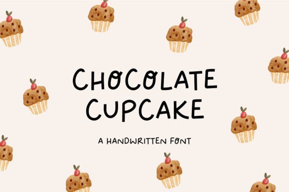 Chocolate Cupcake Font for Campaign Design and Branding