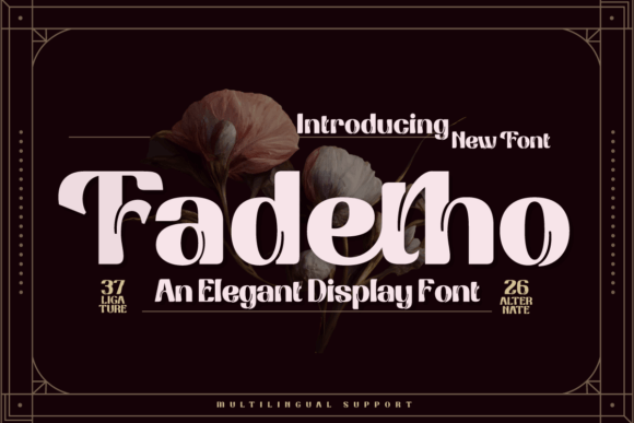 Choosing Fadetho for Relaxed and Elegant Editorial Design