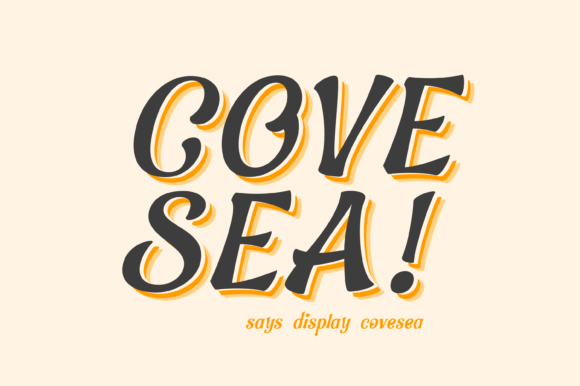 Covesea Retro Display Font for Playful Brand Identities