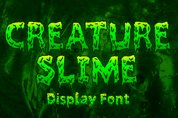 Creature Slime Font for Editorial Design and Blog Headers