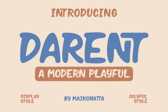 Darent Display Font for Editorial and Brand Design