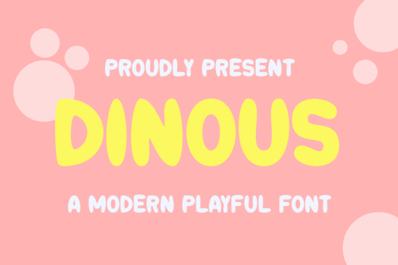 Dinous Playful Display Font: Upgrade Your Brand Visuals