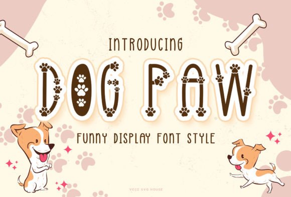 Dog Paw Font: A Playful Display Typeface for Creators