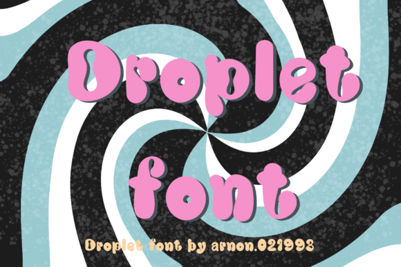 Droplet Font for Handmade Labels and Creative Branding Designs