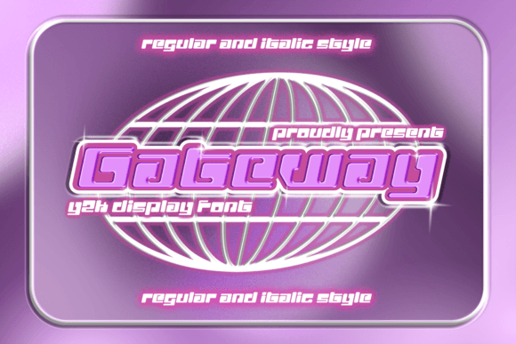 Gateway Font: A Y2K-Inspired Display Typeface for Web Design