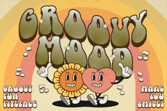 Groovy Mood Display Font for a Playful Brand Look