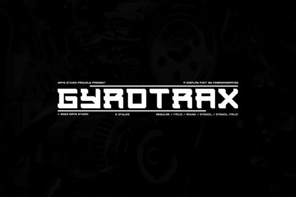 Grvs Gyrotrax Modern Display for Cyber Campaigns and Team Logos