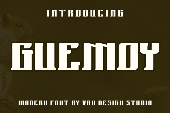 Guemoy Display Font: A Bold Typeface for Handmade Product Design