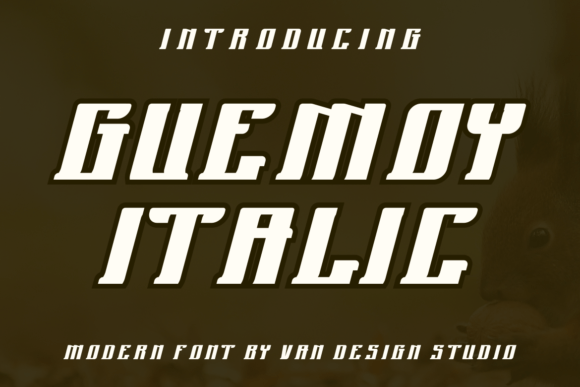 Guemoy Italic: A Bold Display Font for Editorial Design