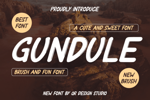 Gundule Display Font for Quirky Small Business Branding