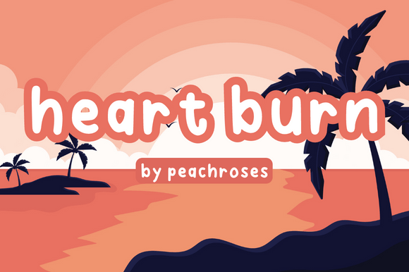 Heart Burn Font: A Friendly Display Typeface for Digital Design