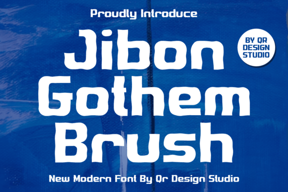 Jibon Gothem Brush: A Bold Display Font for Handmade Products