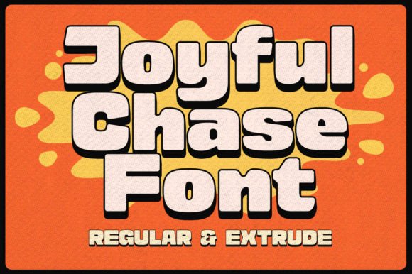 Joyful Chase Font: A Playful Display Typeface for Small Business Branding