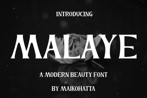 Malaye Display Font for Handmade Labels and Product Branding