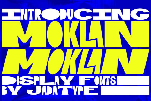 Moklan: A Bold Display Font for Standout Branding