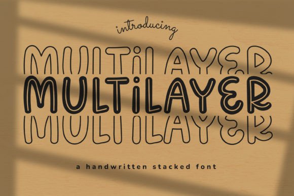 Multilayer: A Display Font for Custom Designs and Creative Branding