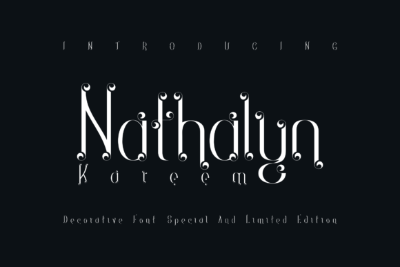 Nathalyn Kareem: Elegant Display Font for Celebratory Editorial Designs