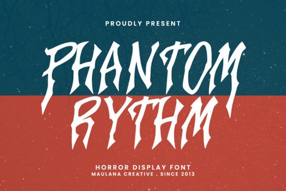 Phantom Rythm: A Horror Display Font for Creative Business Branding