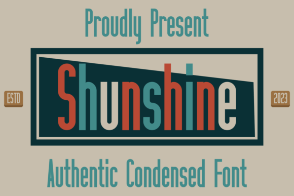 Shunshine Font: A Bold Display Typeface for Editorial Design