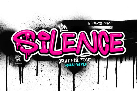 Silence Font: A Graffiti Display Typeface for Street-Style Branding
