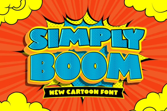 Simply Boom: A Playful Display Font for Creative Makers