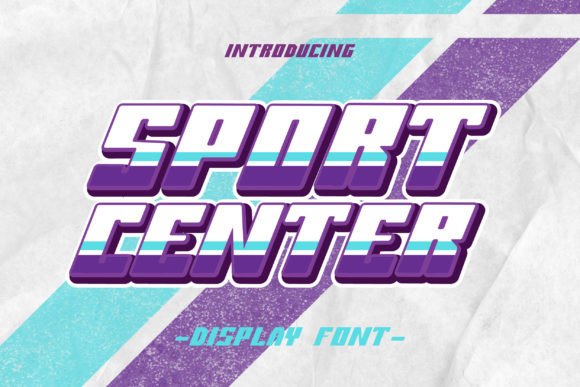 Sport Center Display Font for Bold Website Headlines
