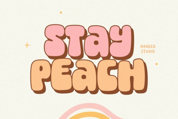Stay Peach: A Bold Retro Serif Font for Modern Web Design