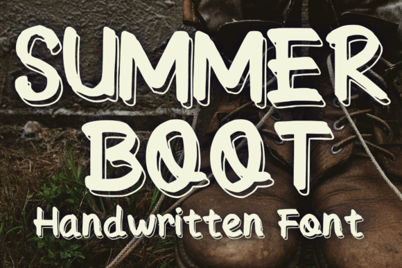 Summer Boot: A Handwritten Display Font for Creative Publications