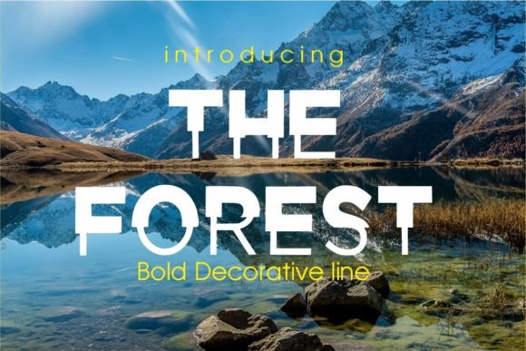 The Forest Display Font for Nature-Inspired Handmade Products