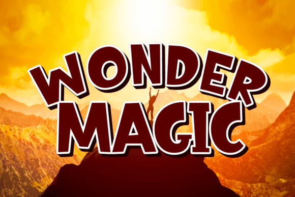 Wonder Magic: A Playful Display Font for Small Business Branding